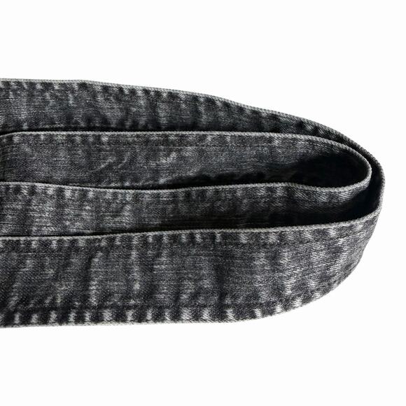 Norma Kamali NWT Black Acid Wash Stretch Belt One Size Statement Waist Belt main image 9